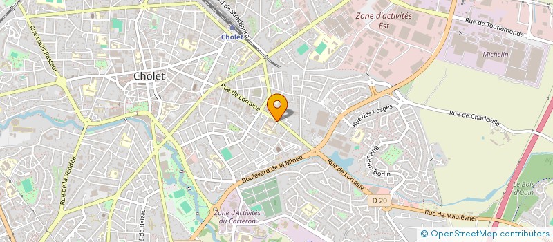 localisation de l'entreprise ASS AMICALE SAPEURS POMPIERS à CHOLET