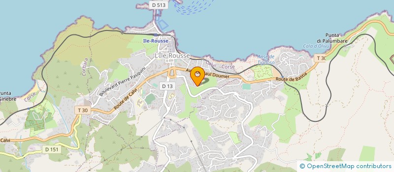 localisation de l'entreprise ASS AMICALE SAPEURS POMPIERS ILE ROUSSE à L'ILE ROUSSE