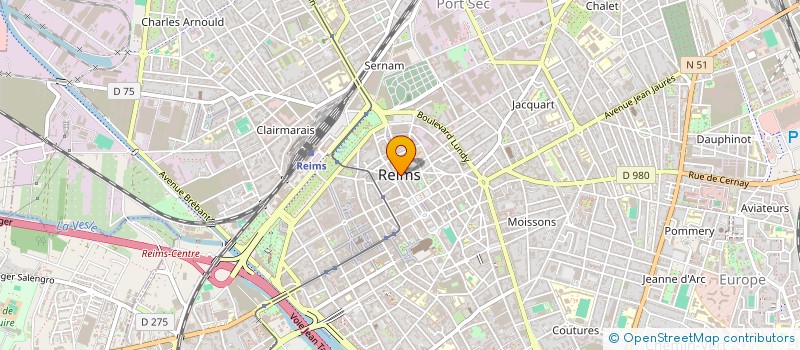 localisation de l'entreprise ASS AMICALE SPORTIVE MUNICIPAL  REIMS