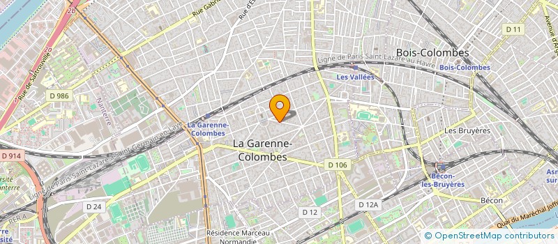 localisation de l'entreprise ASS AMICALE STE AGNES GARENNE à LA GARENNE-COLOMBES