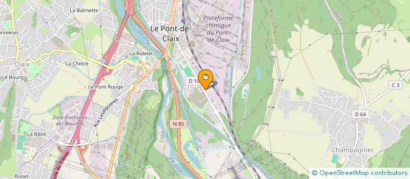 localisation de l'entreprise ASS  AMICALEMENT VOTRE  LE PONT-DE-CLAIX