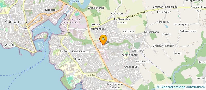 localisation de l'entreprise ASS AMICLAE SPORTIVE DOURIC AR ZIN à CONCARNEAU
