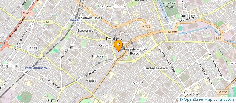 localisation de l'entreprise ASS AMIFER  ROUBAIX