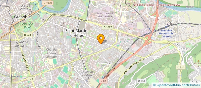 localisation de l'entreprise ASS AMIS BIBLIOTHEQUE CENTRALE PRET à SAINT-MARTIN-D'HERES