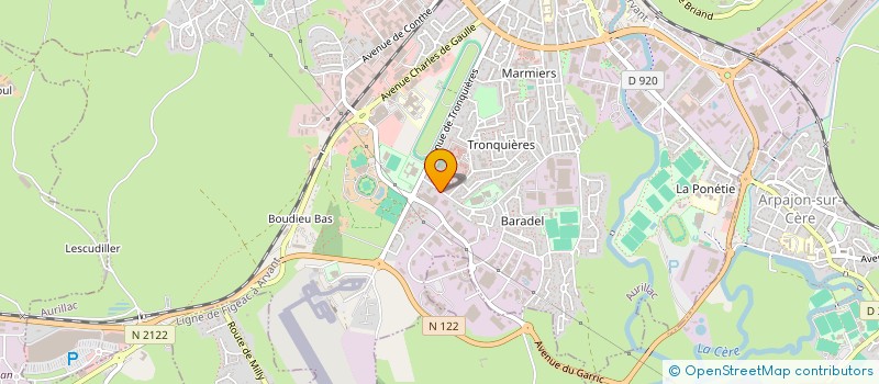 localisation de l'entreprise ASS AMIS BIBLIOTHEQUE DE PRET à AURILLAC
