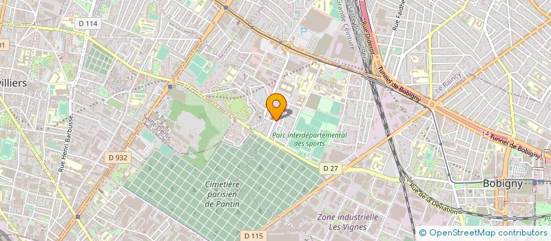 localisation de l'entreprise ASS AMIS CENTRE CULTUREL TOUS LES SAINTS  BOBIGNY