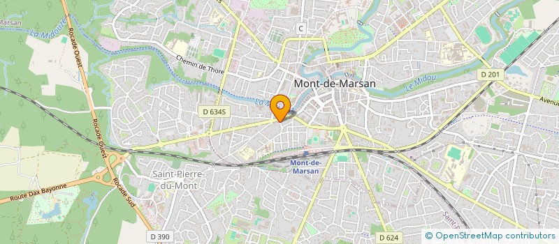localisation de l'entreprise ASS AMIS COURSE LANDAISE HUMANITE à MONT-DE-MARSAN