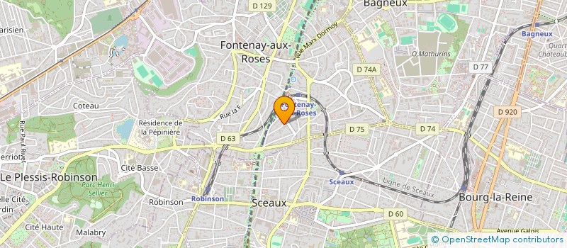 localisation de l'entreprise ASS AMIS DE L'ACADEMIE DE LOURMARIN à FONTENAY-AUX-ROSES