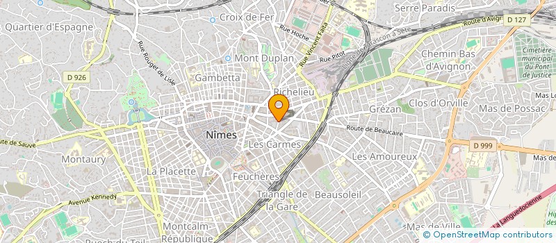 localisation de l'entreprise ASS AMIS DE L ALIAH DES JEUNES  NIMES