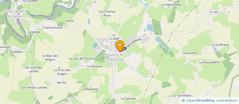 localisation de l'entreprise ASS AMIS DE L ECOLE DE MOULINS CARBONNEL  MOULINS-LE-CARBONNEL