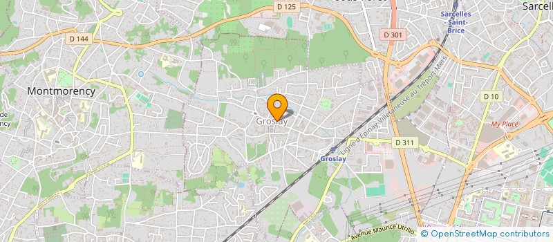 localisation de l'entreprise ASS AMIS DE L ORGUE DE GROSLAY  GROSLAY