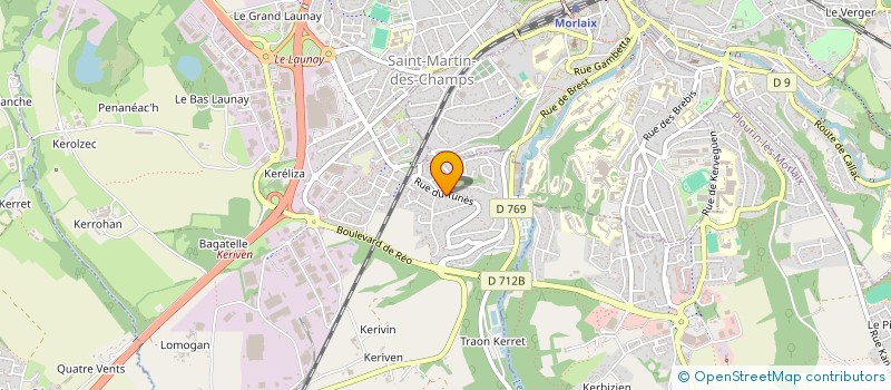 localisation de l'entreprise ASS AMIS DE L ORGUE DE MORLAIX  SAINT-MARTIN-DES-CHAMPS