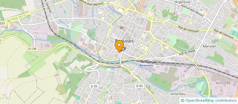 localisation de l'entreprise ASS AMIS DE LA JEUNESSE  BEAUVAIS