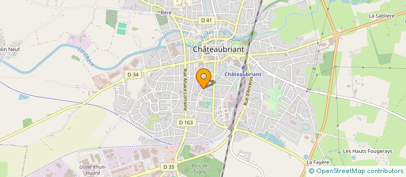 localisation de l'entreprise ASS AMIS DE LA TERRE DE CHATEAUBRIANT  CHATEAUBRIANT