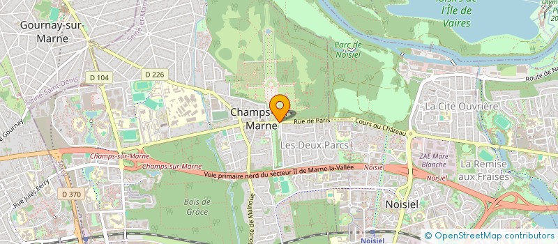 localisation de l'entreprise ASS AMIS DOMAINES DE CHAMPS ET JOSSIGNY à CHAMPS-SUR-MARNE