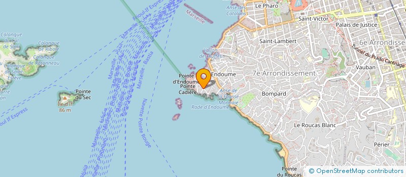localisation de l'entreprise ASS AMIS DU FORT DE POMEGUE à MARSEILLE
