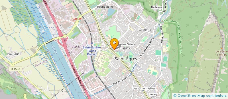 localisation de l'entreprise ASS AMIS DU PLAN DE LA VACHE  SAINT-EGREVE