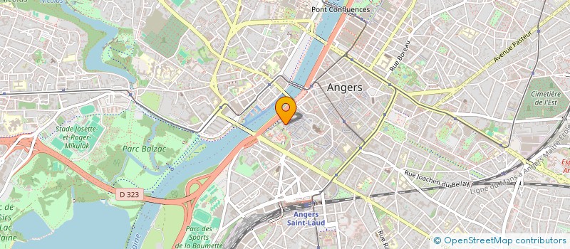 localisation de l'entreprise ASS AMIS ECOLE HAUTES ETUDES ST AUBIN à ANGERS
