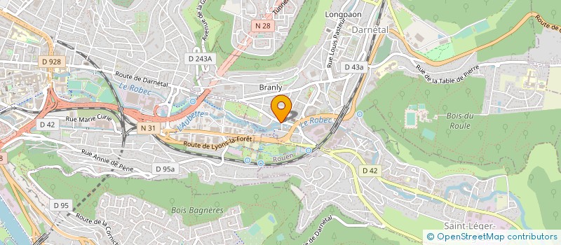 localisation de l'entreprise ASS AMIS EGLISE ORGUES ST OUEN LONGPAON  DARNETAL