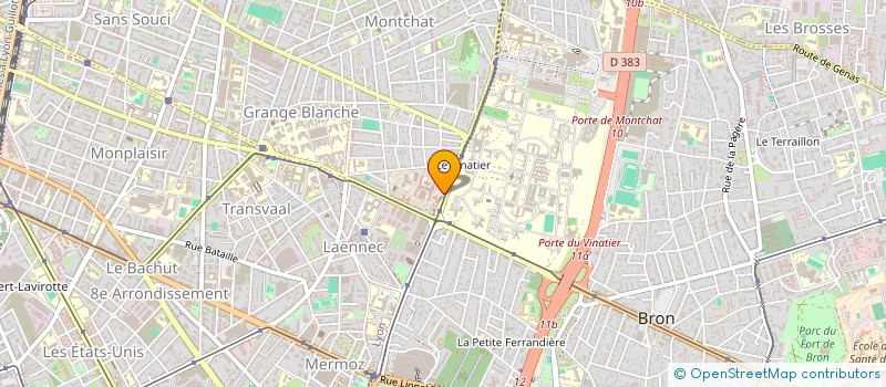 localisation de l'entreprise ASS AMIS ET ANCIENS  LYON