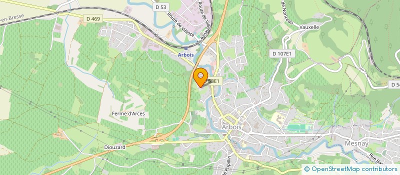 localisation de l'entreprise ASS AMIS ET PARENTS DE PERSONNES HANDICAPEES MENTALES D'ARBOIS ET SA REGION à ARBOIS