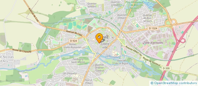 localisation de l'entreprise ASS AMIS ET PARENTS ENFANTS INADAPTES à SENLIS