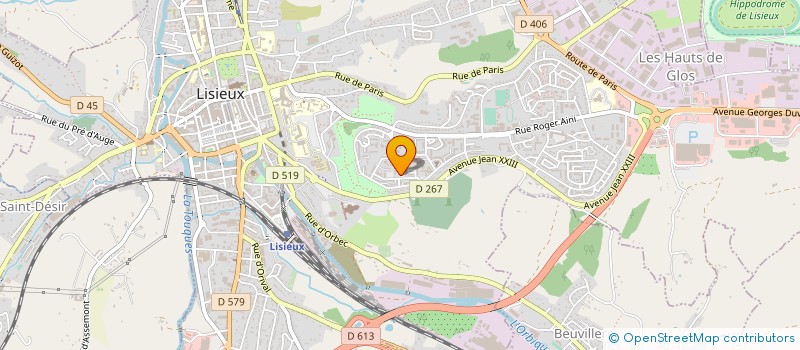 localisation de l'entreprise ASS AMIS L ECOLE PRIMAIRE JEAN MOULIN à LISIEUX