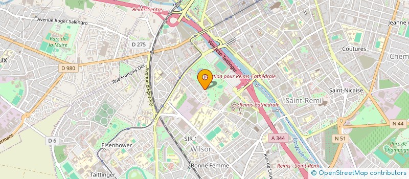 localisation de l'entreprise ASS AMIS LOUIS BREHIER ET JEAN CAUDRON  REIMS