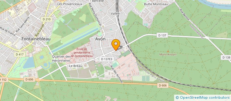 localisation de l'entreprise ASS AMIS MUSEE ART FIGUR CONTEMPORAIN  AVON