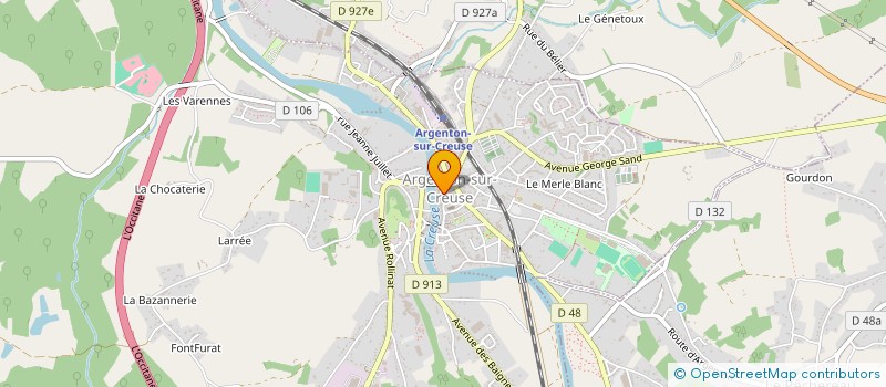 localisation de l'entreprise ASS AMIS MUSEE IND.CHEMISERIE LINGERIE à ARGENTON-SUR-CREUSE