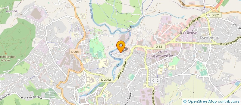 localisation de l'entreprise ASS AMIS MUSEE PAPET CANSON MONTGOLFIER  DAVEZIEUX