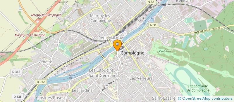 localisation de l'entreprise ASS AMIS MUSES VIVENEL FIGUR HISTO COMPI à COMPIEGNE