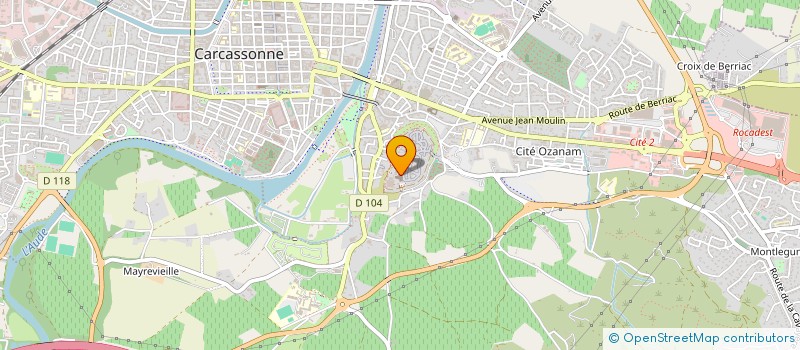 localisation de l'entreprise ASS AMIS ORGUE BASILIQUE ST NAZAIRE CELS  CARCASSONNE