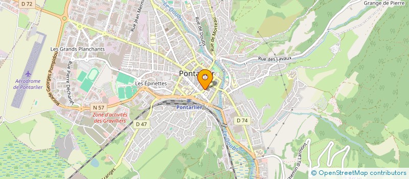 localisation de l'entreprise ASS AMIS ORGUE EGLISE ST BENIGNE  PONTARLIER