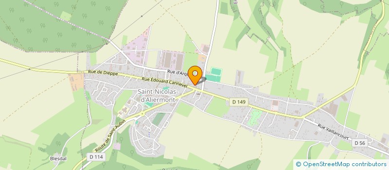 localisation de l'entreprise ASS AMIS ORGUE ET MUSIQUE SAINT NICOLAS  SAINT NICOLAS D'ALIERMONT