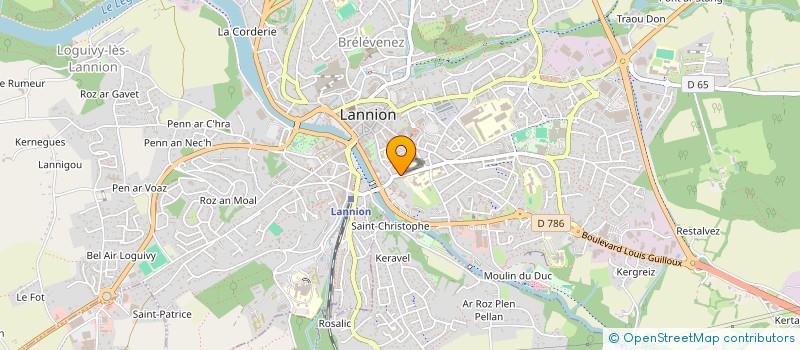 localisation de l'entreprise ASS AMIS ORGUE MUSIQUE SPIRITUEL LANNION  LANNION