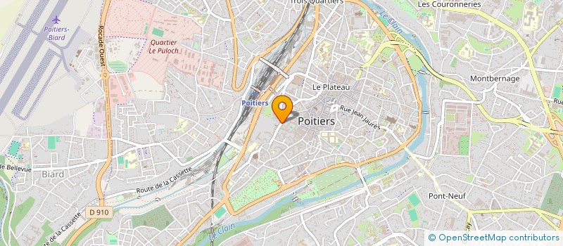 localisation de l'entreprise ASS AMIS ORGUES N DAME ET DE MONTIERNEUF à POITIERS