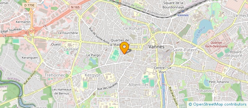 localisation de l'entreprise ASS AMIS P. TEILHARD DE CHARDIN à VANNES