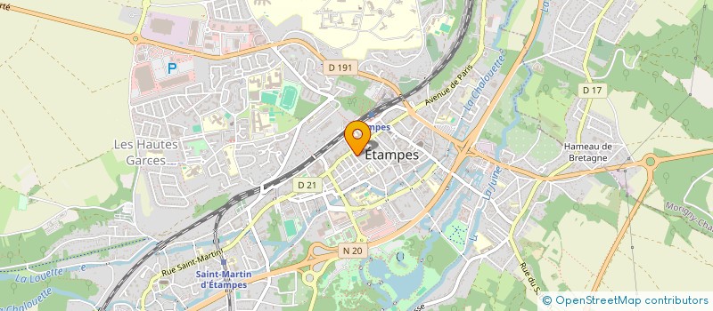 localisation de l'entreprise ASS AMIS THEATRE D ETAMPES  ETAMPES