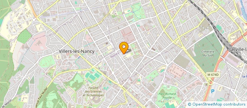 localisation de l'entreprise ASS AMIS UNIVERSITE DE NANCY  NANCY