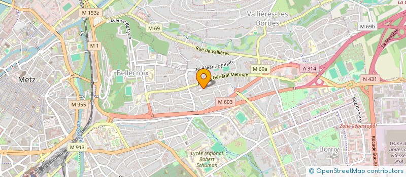 localisation de l'entreprise ASS AMIS VOYAGEURS VERS ILES ET HORIZONS  METZ