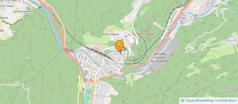 localisation de l'entreprise ASS AMITIE ENTRE LES PEUPLES à MOUTIERS