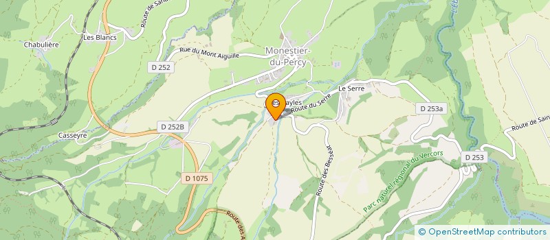 localisation de l'entreprise ASS AMITIE JEUNESSE CULTURE  SAINT-MAURICE-EN-TRIEVES