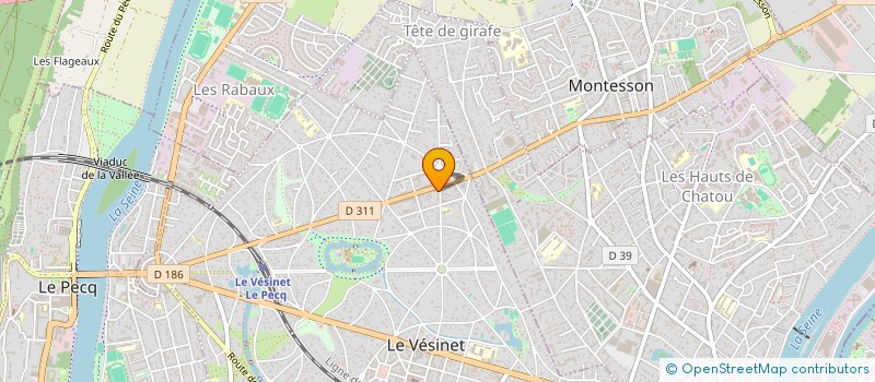 localisation de l'entreprise ASS  AMNESTY INTERNATIONAL  LE VESINET