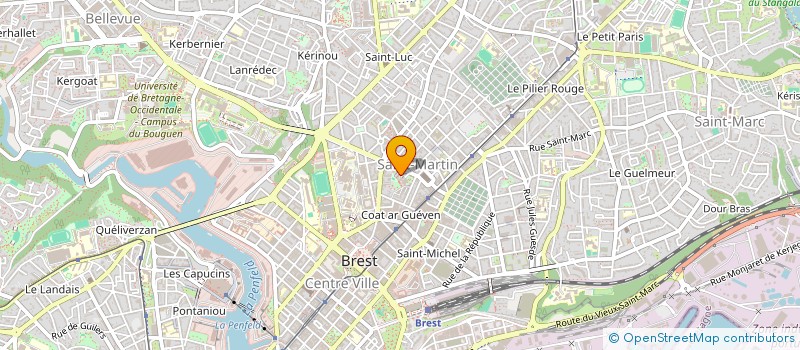 localisation de l'entreprise ASS AN AVEL VOR à BREST