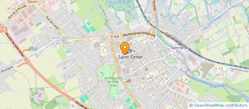 localisation de l'entreprise ASS ANC COMBAT PRISONN GUERRE  SAINT-OMER