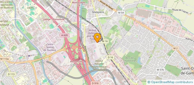 localisation de l'entreprise ASS ANC ELEVES CONDUCTEURS TRAVAUX  TOULOUSE