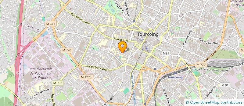 localisation de l'entreprise ASS ANC ELEVES E I C BAR  TOURCOING