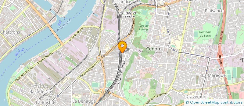 localisation de l'entreprise ASS ANC ELEVES GPE SCOL PICHOT-CAMILLE MAUMEY-CENON à CENON
