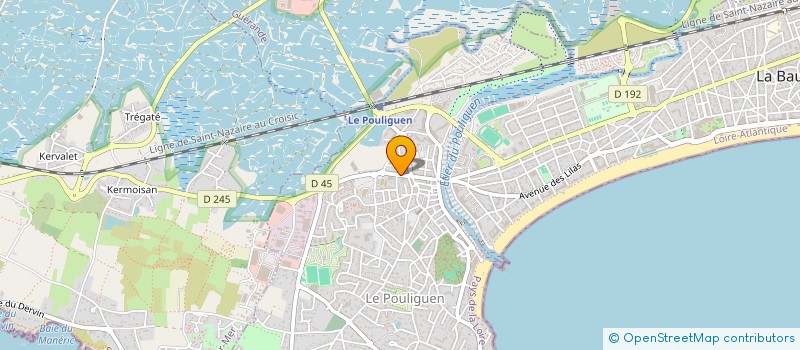 localisation de l'entreprise ASS ANCIENS COMBAT PRISONNIERS  LE POULIGUEN